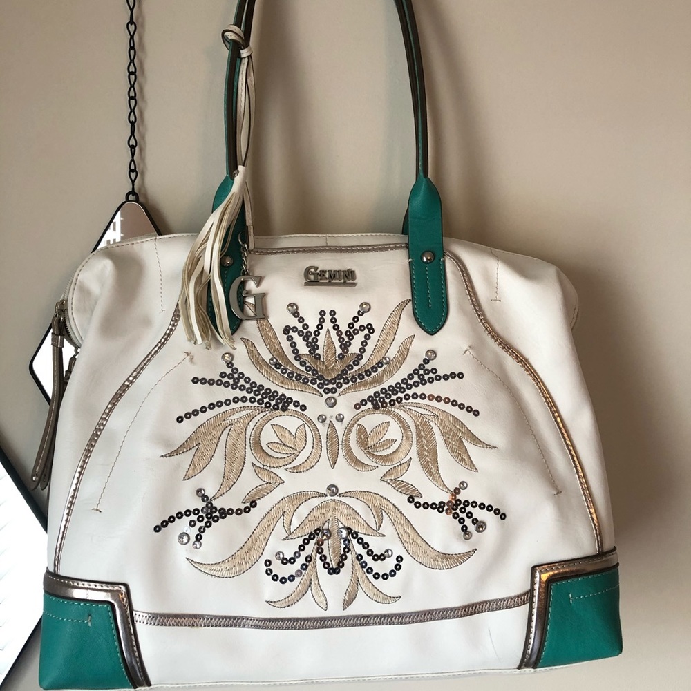 Gemini Rising Leather Handbag